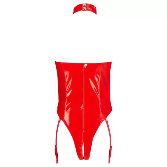 Black Level - body aberto com colar - vermelho