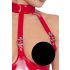 Black Level - body aberto com colar - vermelho - S