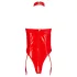Black Level - body aberto com colar - vermelho - M