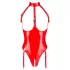 Black Level - body aberto com colar - vermelho - M