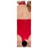 Black Level - body aberto com colar - vermelho - XXL