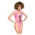 Black Level - body de vinil para mulher (rosa)