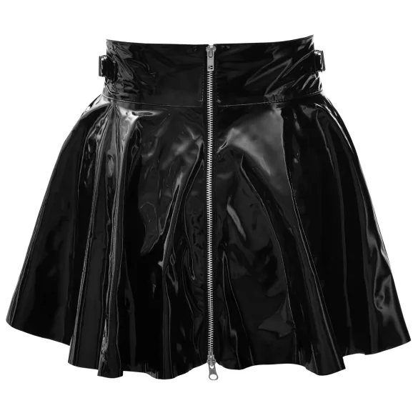 Black Level - saia plissada fetiche - vinil preto