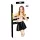 Black Level - saia plissada fetiche - vinil preto - M