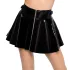 Black Level - saia plissada fetiche - vinil preto - M