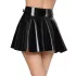 Black Level - saia plissada fetiche - vinil preto - M