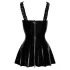 Noir - vestido mini franzido (preto)