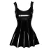 Noir - vestido mini franzido (preto) - L