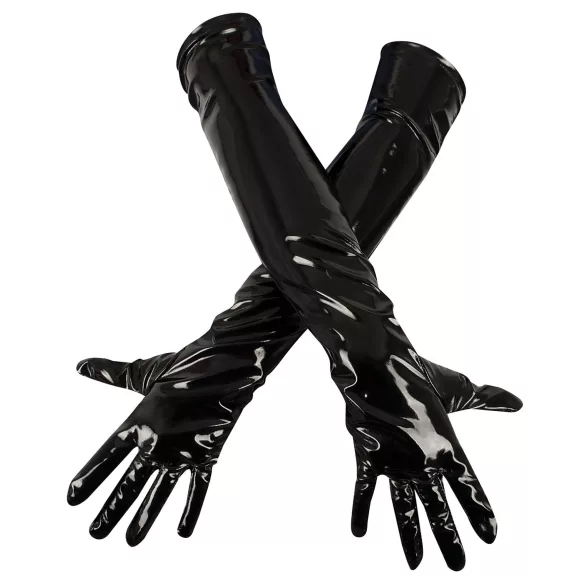 Black Level - luva vinil brilhante - preto - XL