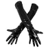 Black Level - luva vinil brilhante - preto - XL