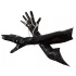 Black Level - luva longa vinil preto - L
