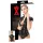 Top feminino curto de látex com zíper (preto) - 2XL