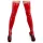 Meia-calça feminina de látex (vermelha) - L/XL