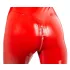 Macacão feminino de látex de manga comprida (vermelho) - L