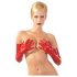 Latex - luva longa unissex - vermelho - M