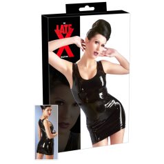 LATEX - vestido mini sem mangas - látex preto - M