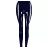 Leggings de látex com fecho éclair (preto) - L