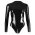 Latex - body feminino manga longa - preto
