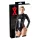 Body feminino de manga comprida em látex (preto) - M
