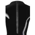 Body feminino de manga comprida em látex (preto) - L