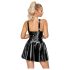 LATEX - vestido mini com saia franzida (preto)