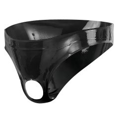LATEX - cueca masculina fetiche - látex preto - tamanho S-L