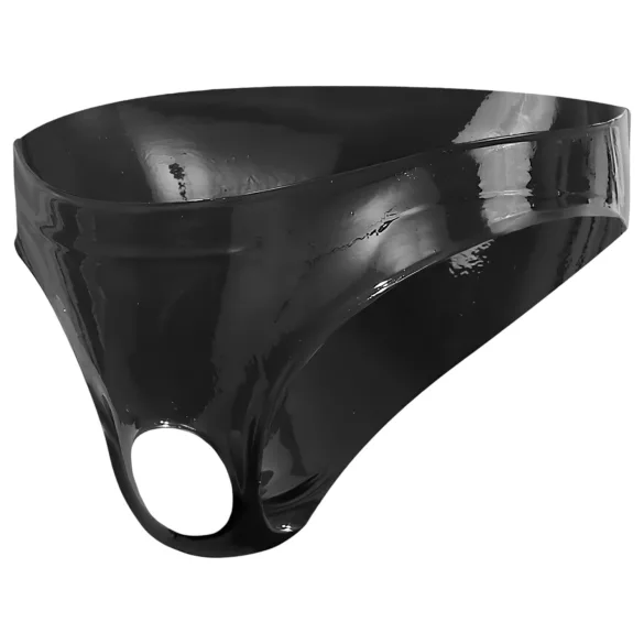LATEX - cueca masculina fetiche - látex preto - tamanho S-L