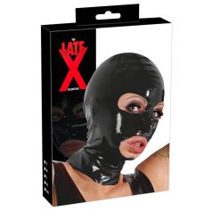 Latex - máscara fetiche de boquete - preto