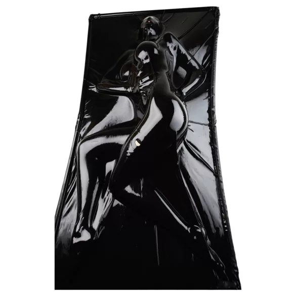 Late X - cama de vácuo de látex (preta)