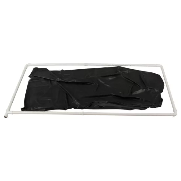Late X - cama de vácuo de látex (preta)