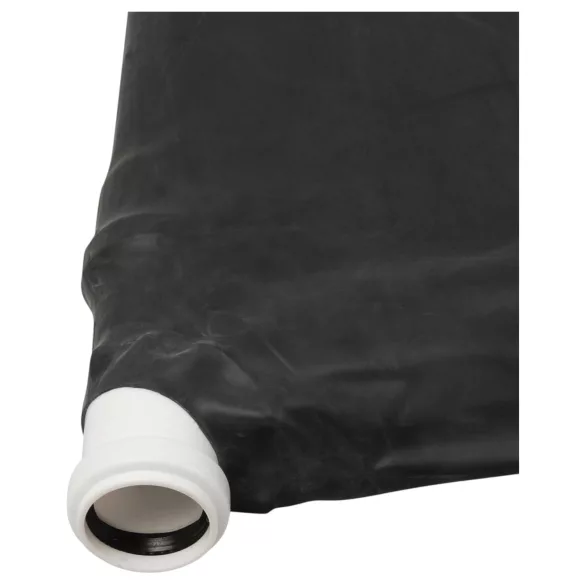 Late X - cama de vácuo de látex (preta)