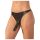 LATEX - calcinha com dildo externo - preto (S-L)