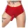 LATEX - calcinha com dildo realista (vermelho)