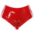 LATEX - calcinha com dildo realista (vermelho)