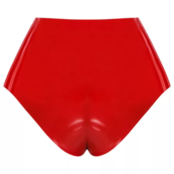 LATEX - calcinha com dildo realista (vermelho)