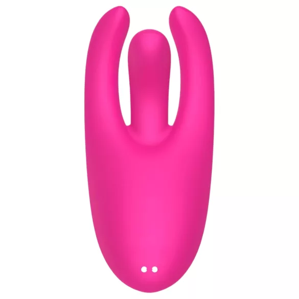 Mrow - vibrador clitóris recarregável 3 pontas silicone rosa