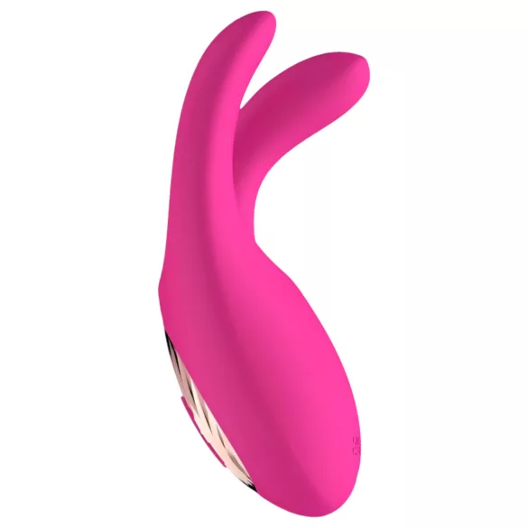 Mrow - vibrador clitóris recarregável 3 pontas silicone rosa