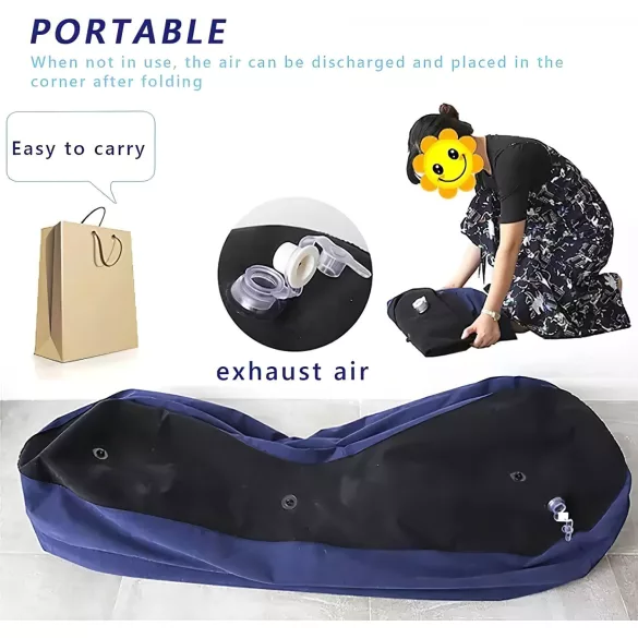 Magic Pillow - sofá inflável sexual - grande - azul