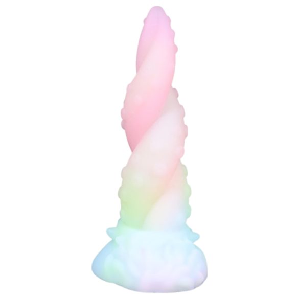 OgazR Kraken - dildo tentáculo torcido - 18 cm - arco-íris