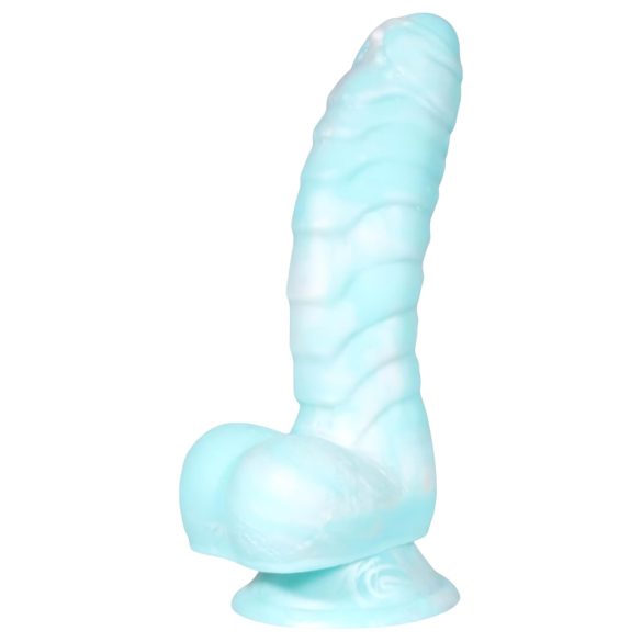 OgazR Sea Serpent - dildo texturizado - 17 cm - azul e branco