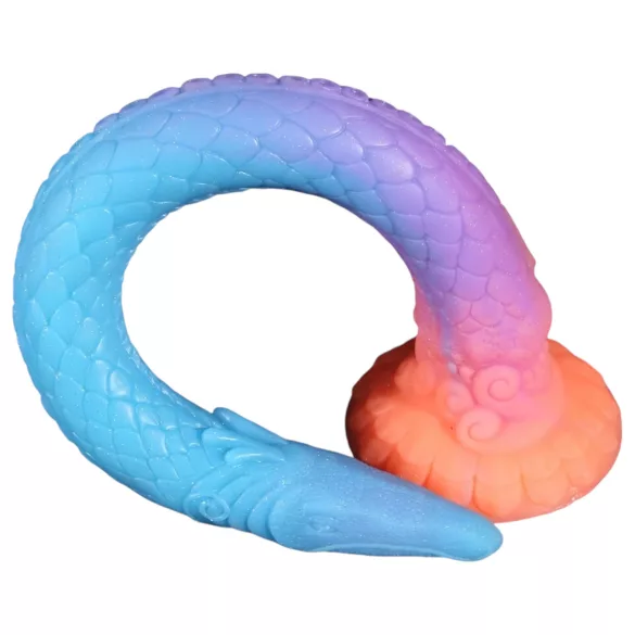 OgazR XXL Eel - plug anal fosforescente - 47 cm - silicone rosa