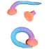 OgazR XXL Eel - plug anal fosforescente - 47 cm - silicone rosa