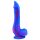 Inkipus - dildo realístico com escroto - silicone - 18cm - azul e rosa