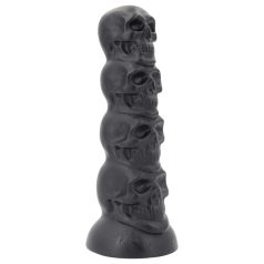 Toppedmonster - dildo em formato de caveira - 22 cm - preto