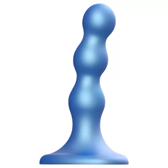 Strap-on-me - dildo com bolas e ventosa - silicone azul - tamanho S