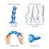 Strap-on-me - dildo com bolas e ventosa - silicone azul - tamanho S