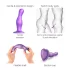 Strap-on-me Curvy S - dildo ondulado com ventosa (roxo)