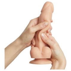Strap-on-me - dildo com ventosa dupla camada - cor natural