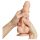 Strap-on-me - dildo com ventosa dupla camada - cor natural - tamanho M