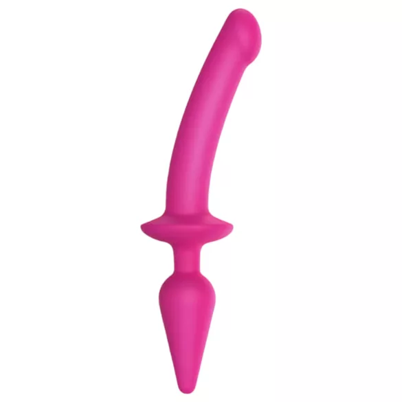 Strap-on-me Switch Semi-Realistic L - dildo 2 em 1 de silicone (rosa)